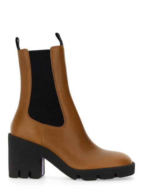 BURBERRY Luxurious Leather Ankle Boots for Women