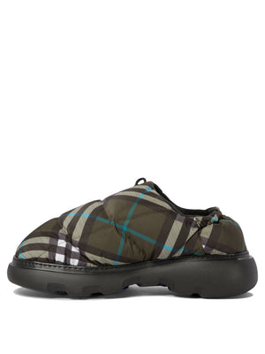 BURBERRY Luxury Quilted Check Slippers