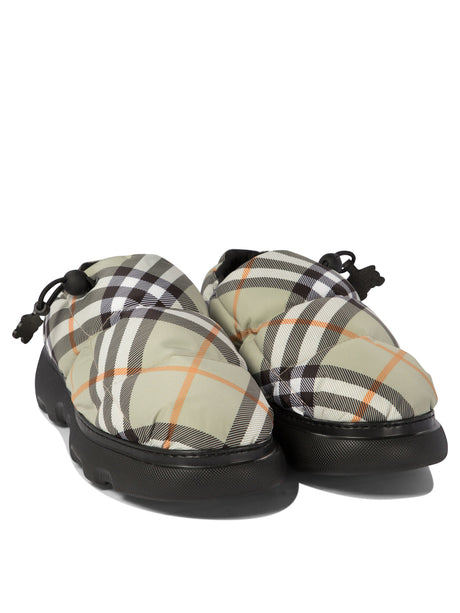 BURBERRY Elegant Quilted Check Slippers