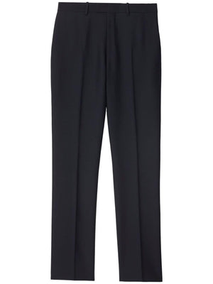 BURBERRY Elegant Navy Wool Trousers - Large