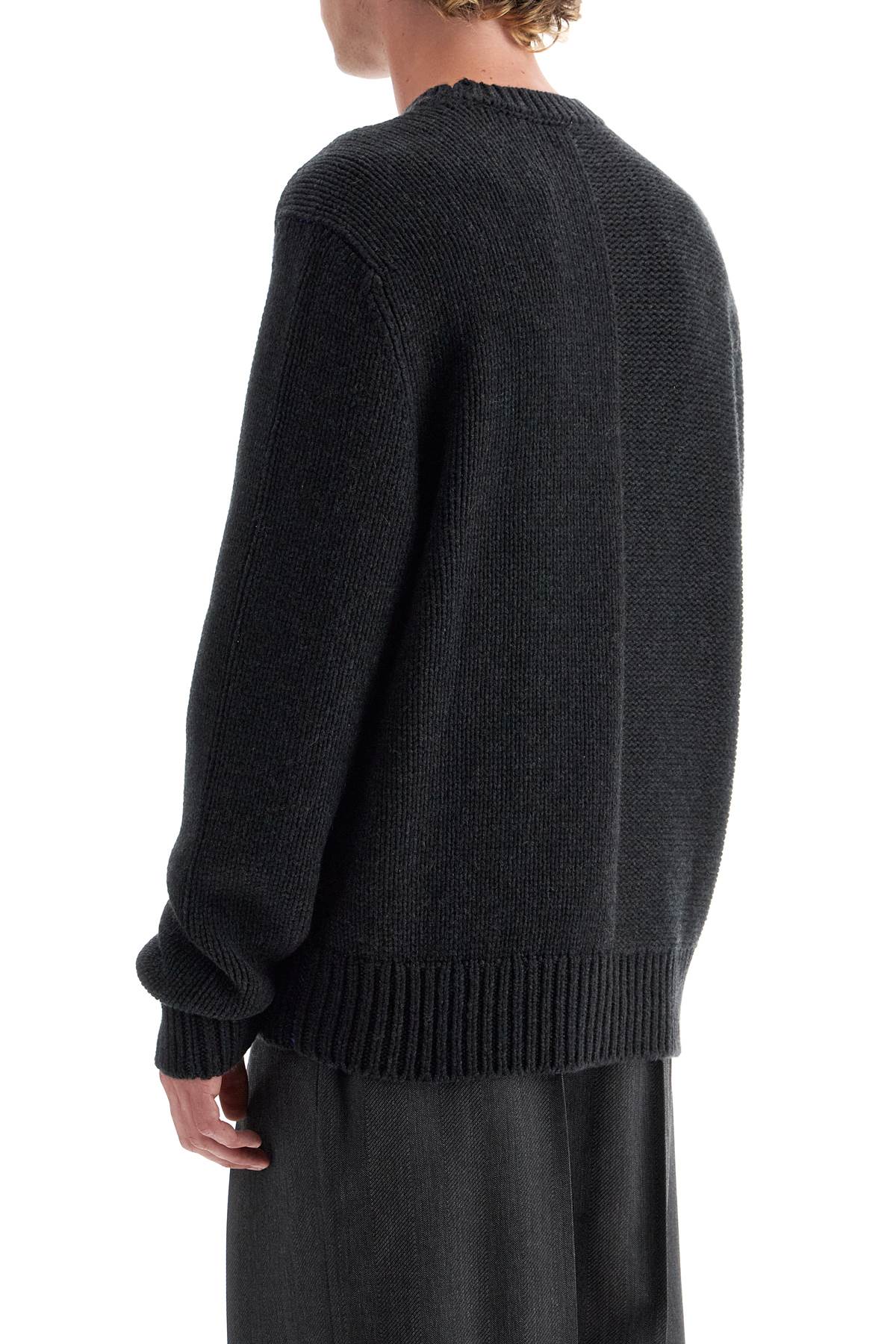 BURBERRY Luxurious Cashmere Crew Neck Sweater with EKD Pattern