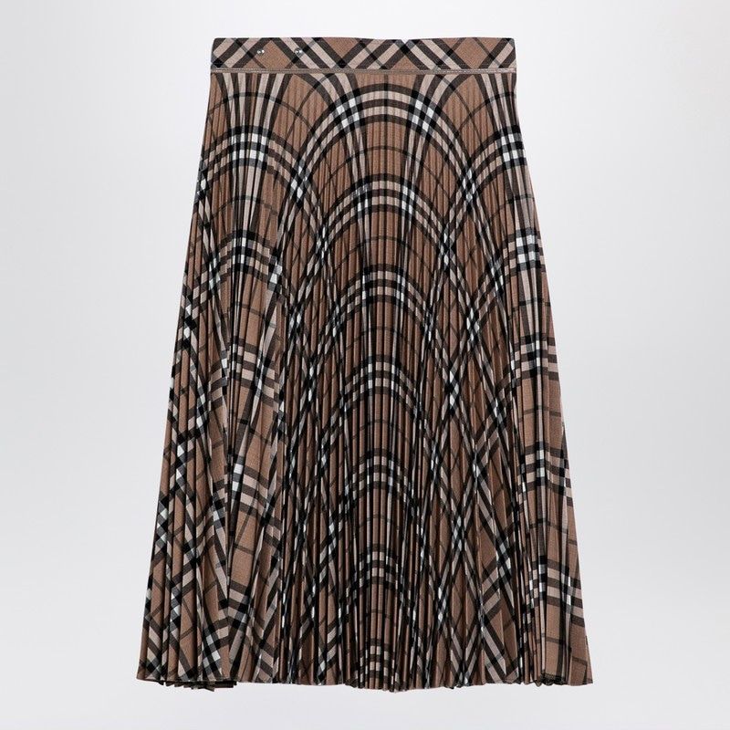 BURBERRY Pleated Wrap Skirt for Women