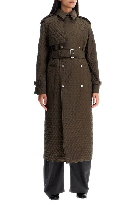 BURBERRY Long Quilted Trench Jacket for Women