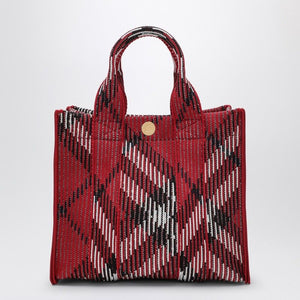 BURBERRY  MINI Knit Tote Handbag Handbag WITH CHECK PATTERN