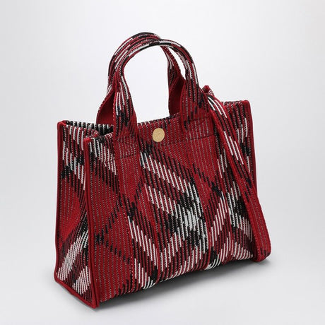 BURBERRY  MINI Knit Tote Handbag Handbag WITH CHECK PATTERN