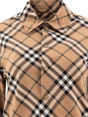 BURBERRY Classic Check Wool Blend Shirt