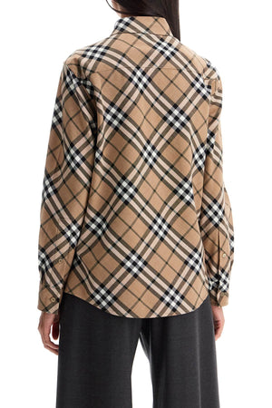 BURBERRY Checkered Design Shirt for Women - FW24