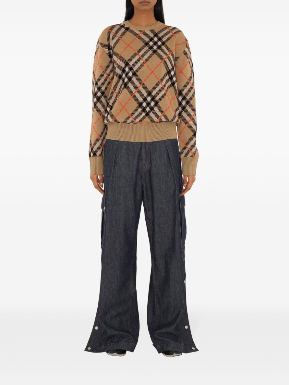 BURBERRY Vintage Check Wool Jumper for Women