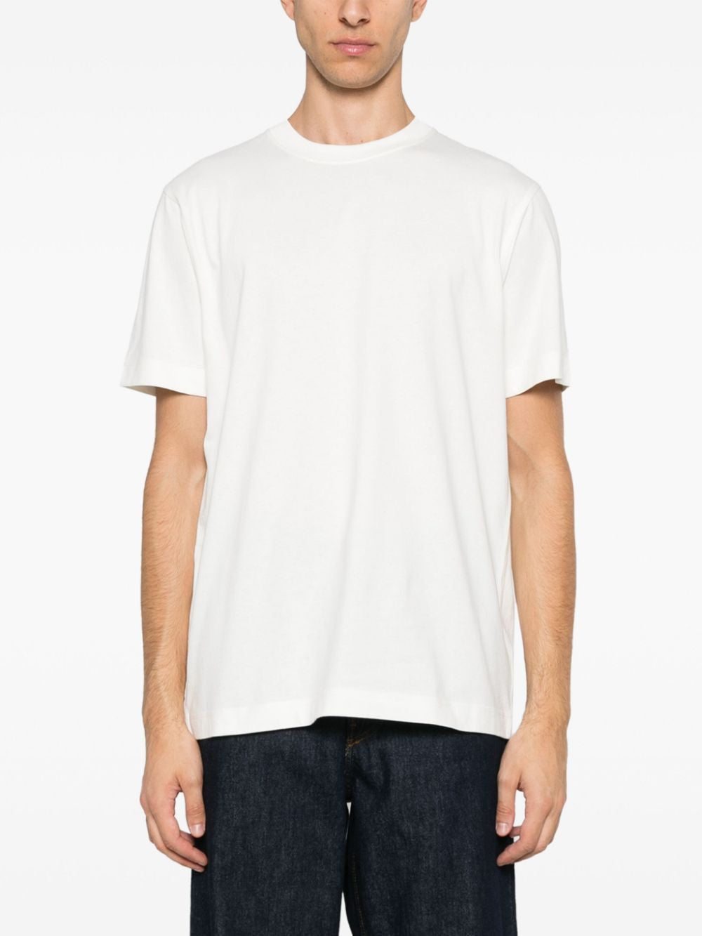 BURBERRY Slim Fit Cotton T-Shirt with Hand-Drawn Fox Motif