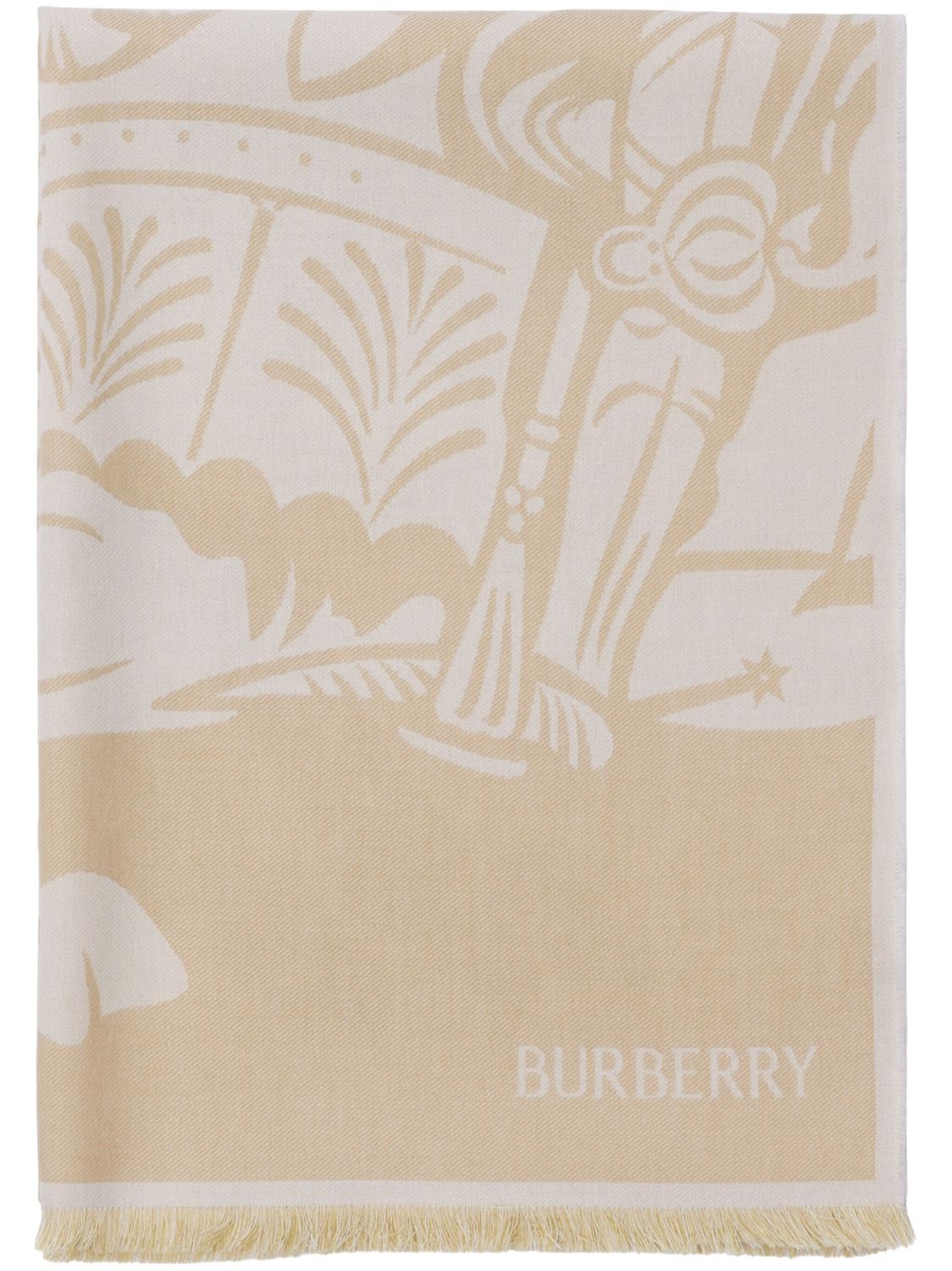 BURBERRY Large EKD Patterned Scarf