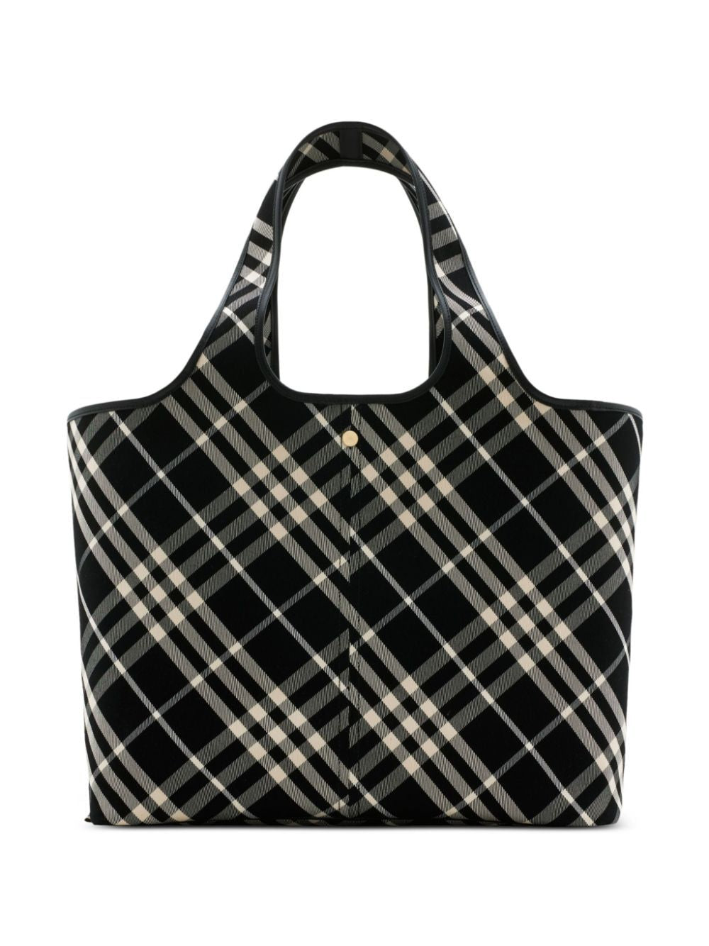 BURBERRY Chic Medium Cotton Tote in Black