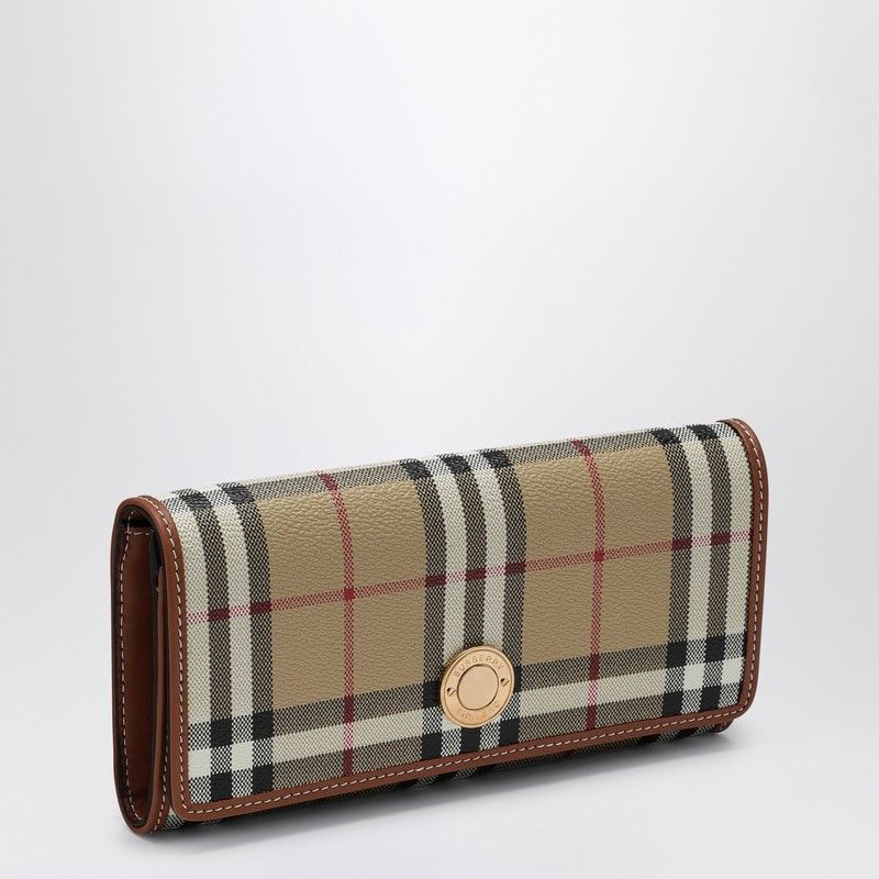 BURBERRY Continental Mini Wallet with Classic Check Pattern