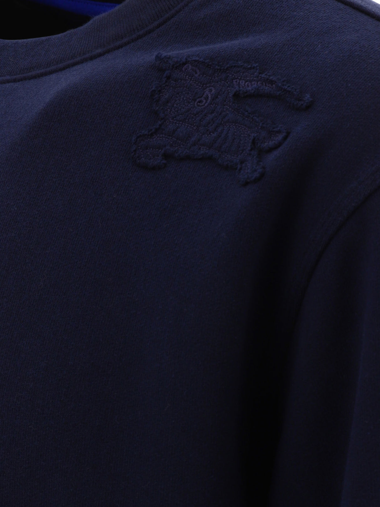 BURBERRY Embroidered Men's Sweatshirt in Navy for FW24