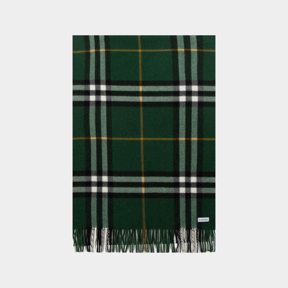 BURBERRY Luxurious Giant Check Cashmere Scarf