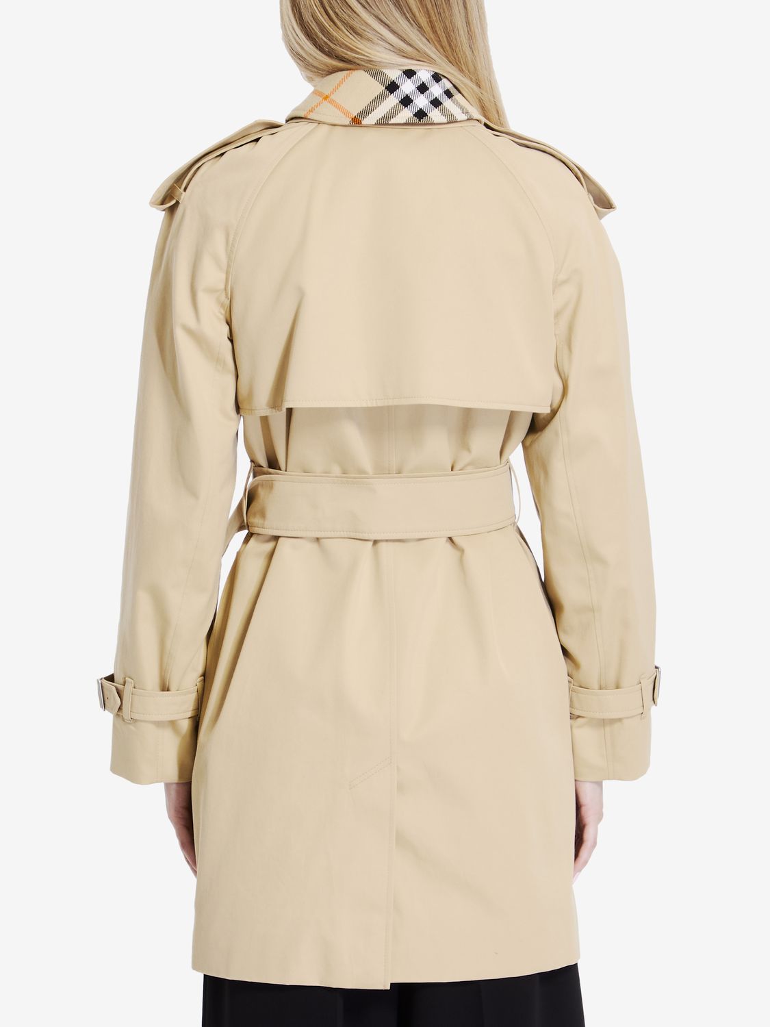 BURBERRY Double-Breasted Belted Jacket