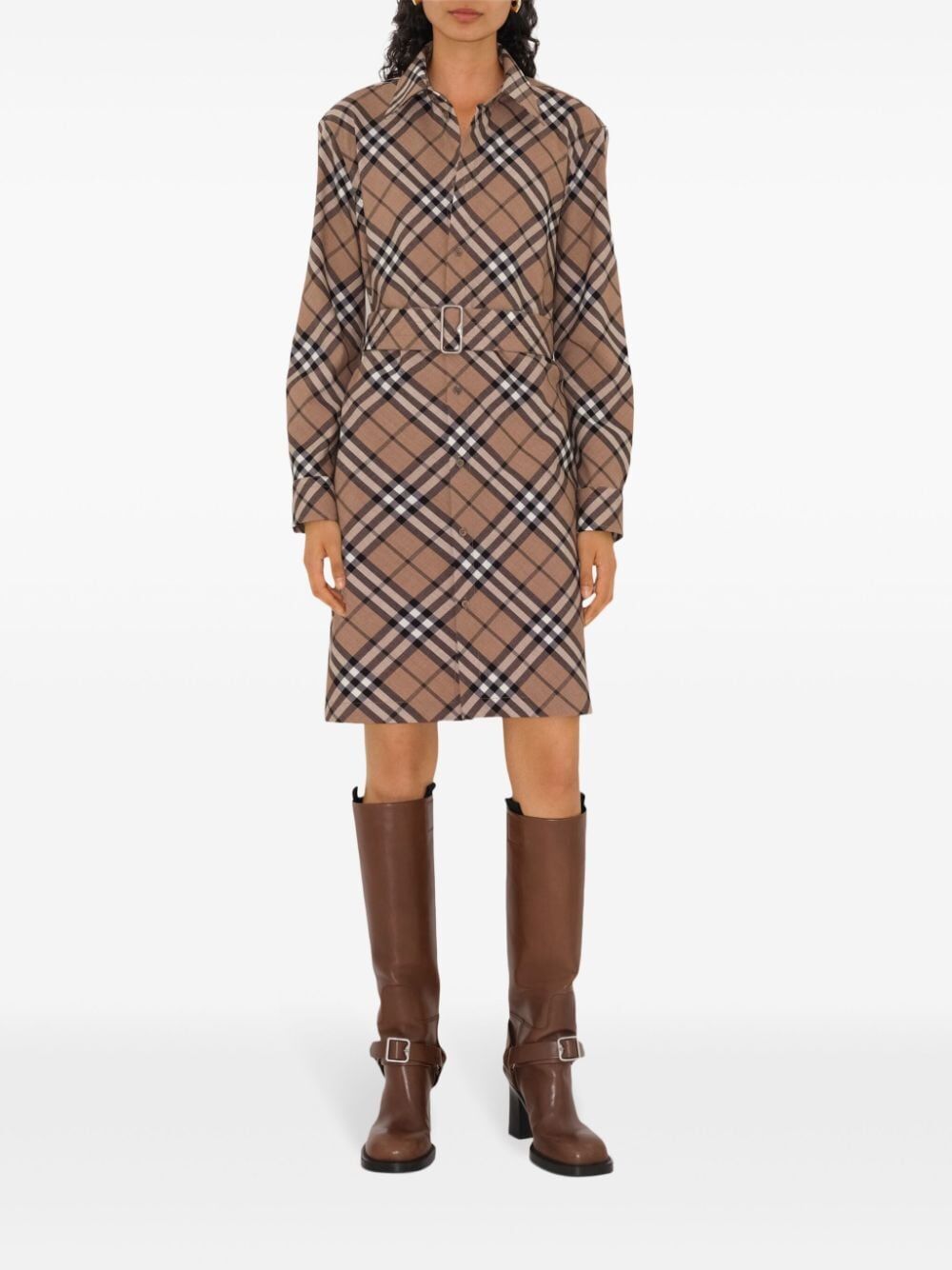 BURBERRY Multicolor Tweed Mini Dress