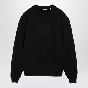 BURBERRY Elegant Black Crewneck Cotton Sweatshirt