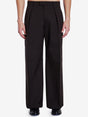 BURBERRY Large Fit Pleated Wool Trousers