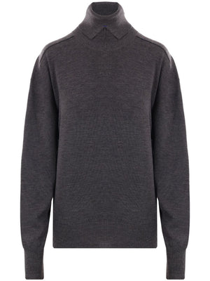 BURBERRY Elegant High-Neck Wool Sweater