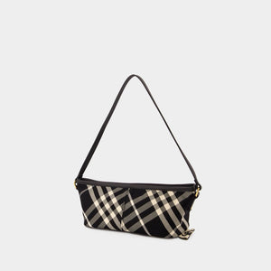 BURBERRY Vintage Check Pattern Shoulder Handbag