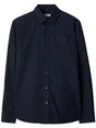 BURBERRY Slim Fit Long Sleeve Shirt with EKD Embroidery - Fall/Winter 2024