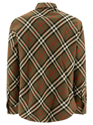 BURBERRY Classic Check Long Sleeve Shirt for Men - Regular Fit