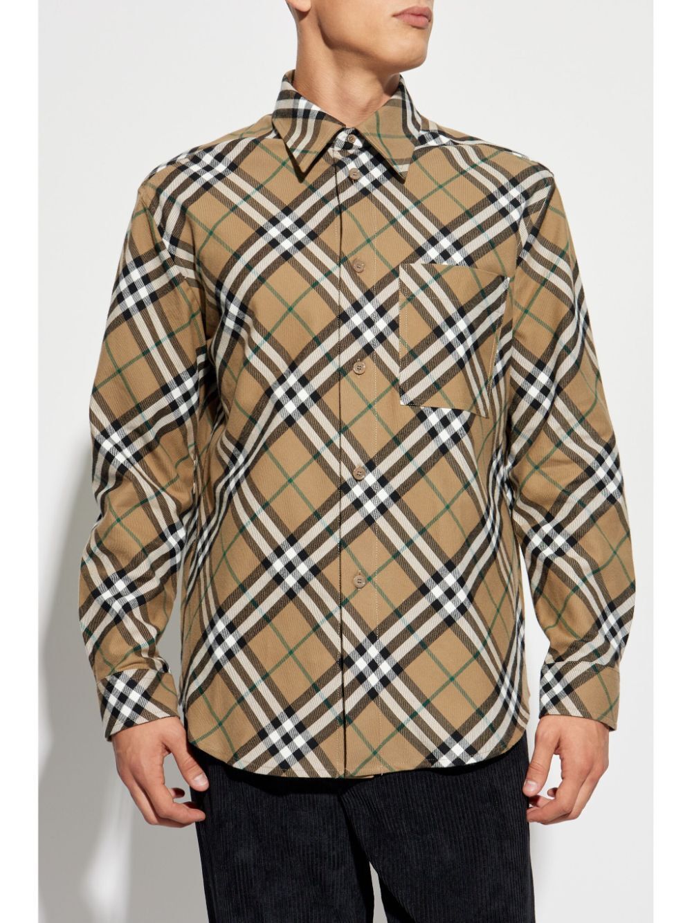 BURBERRY Classic Check Button-Up Shirt for Men