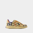 BURBERRY Chic Check Pattern Sneakers for Women - SS25 Collection