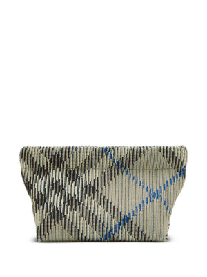 BURBERRY Checkered Knit Clutch