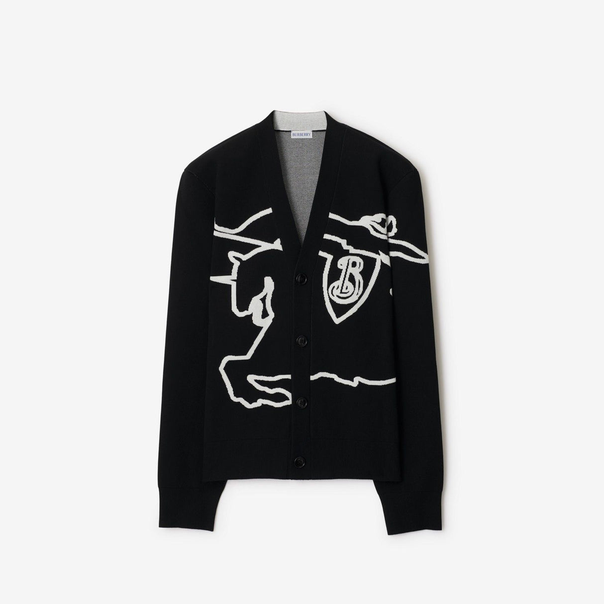 BURBERRY Men's Classic Cardigan - FW24 Collection