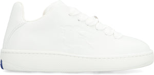 BURBERRY Elegant White Leather Low-top Sneaker