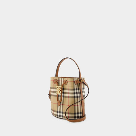 BURBERRY Chic Autumn Drawstring Bucket Shoulder Bag
