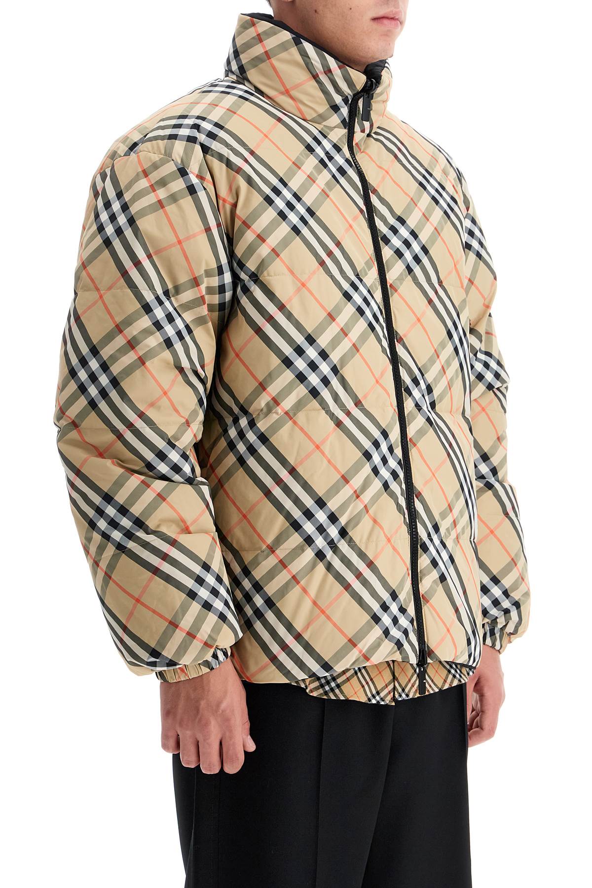 BURBERRY Reversible Padded Jacket with Check Pattern