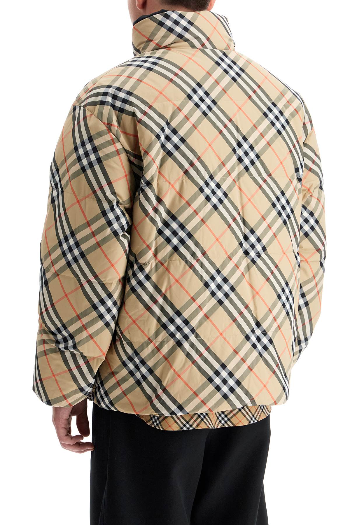 BURBERRY Reversible Padded Jacket with Check Pattern