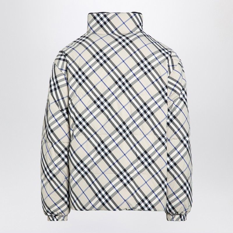 BURBERRY Reversible Down Jacket with Check Pattern for Men