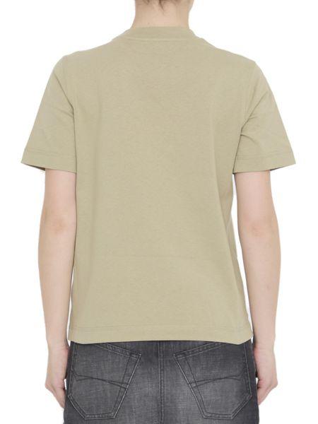 BURBERRY Chic Grey Logo Cotton Tee