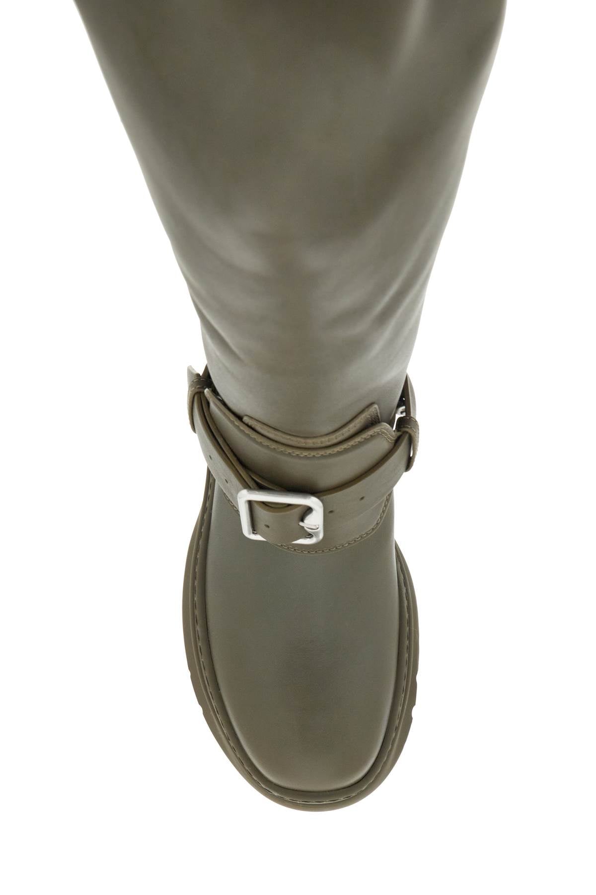 BURBERRY Elegant Equestrian-Style Leather Riding Boots for Women