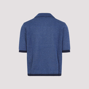 BOTTEGA VENETA Sleek Linen Polo for Men - SS25 Collection