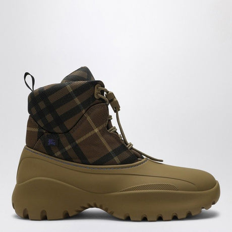 BURBERRY Trek Ankle Boot with Check Pattern