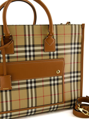 BURBERRY Medium Freya Tote Handbag - Chic and Functional