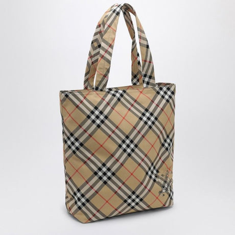 BURBERRY Check Mini Tote Handbag