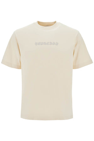 BURBERRY Men's Regular Fit Paisley Logo Print T-Shirt