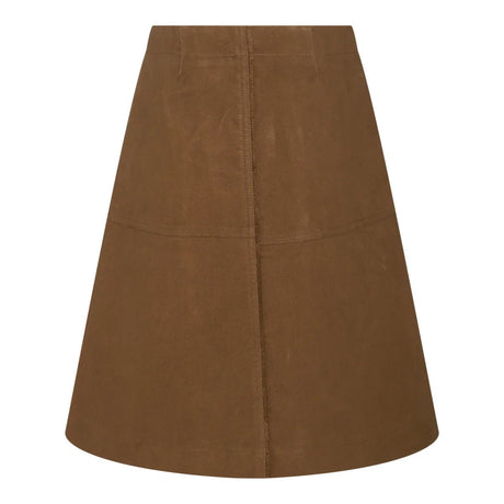 BURBERRY Chic A-Line Mid-Length Skirt in Thick Cotton