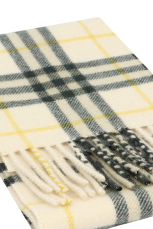 BURBERRY Checkered Cashmere Scarf - 168x15 CM