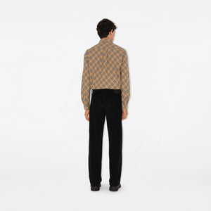 BURBERRY Men's Sand Cotton Shirt