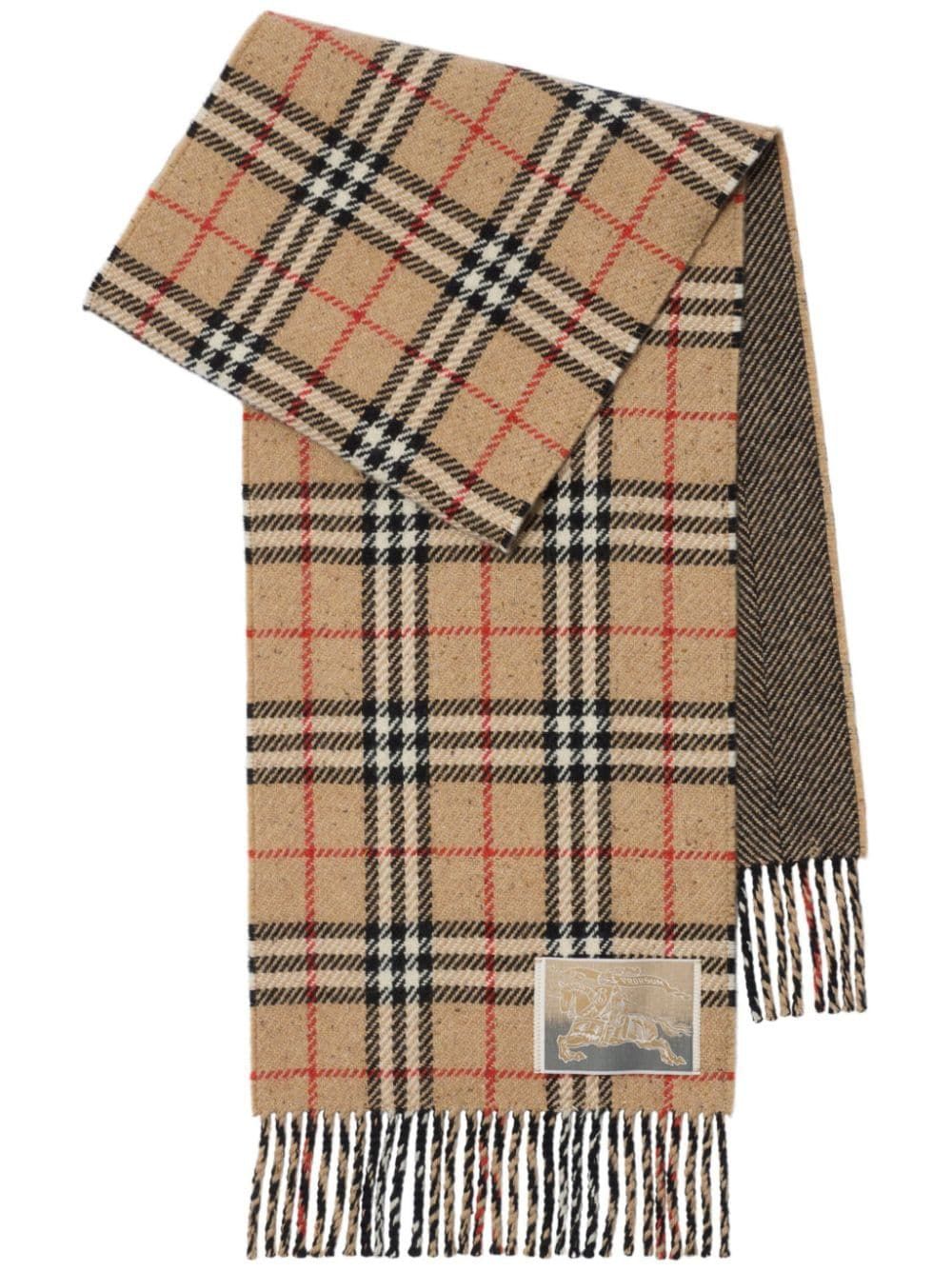 BURBERRY Checked Cashmere-Wool Scarf