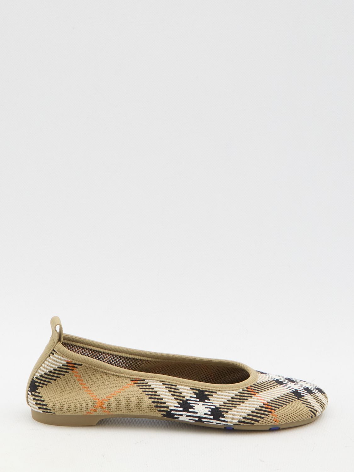 BURBERRY Mini Checked Baby Ballerinas