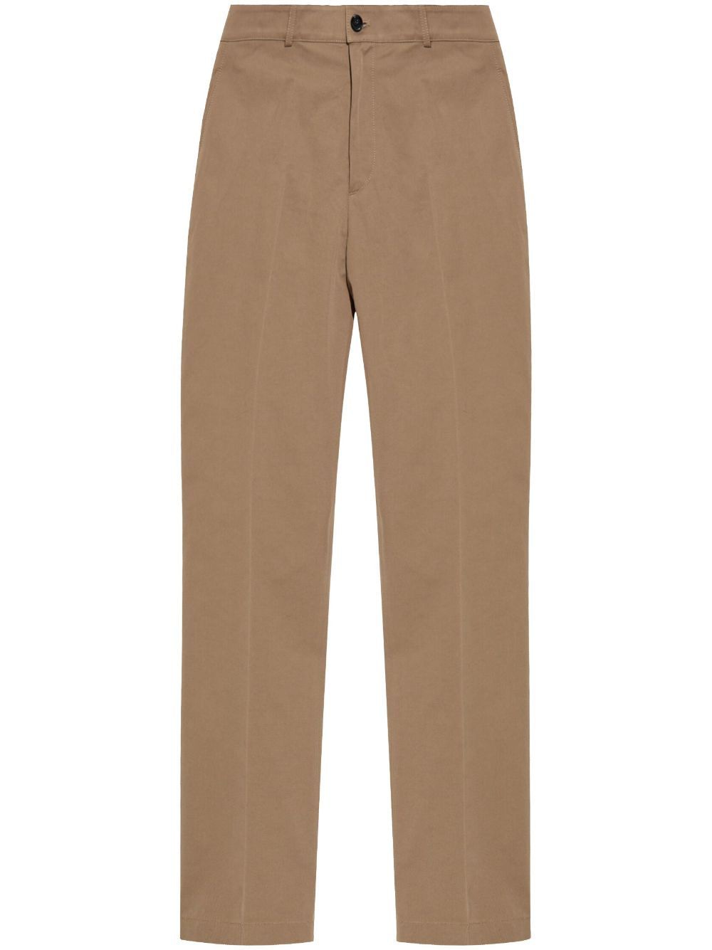 BURBERRY Slim Fit Chino Pants with Equestrian Embroidery