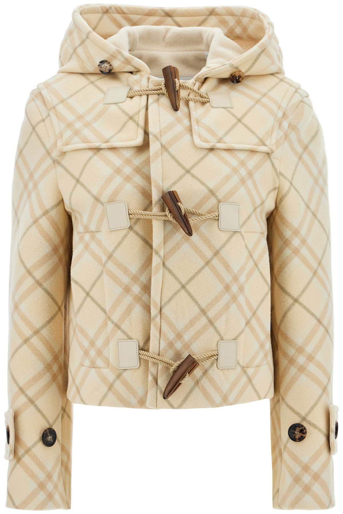 BURBERRY Cropped Wool and Cashmere Montgomery Coat