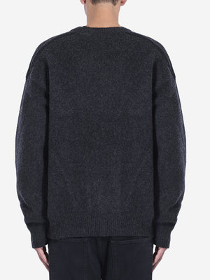 BURBERRY Crewneck Wool and Cashmere Blend Sweater - Regular Fit